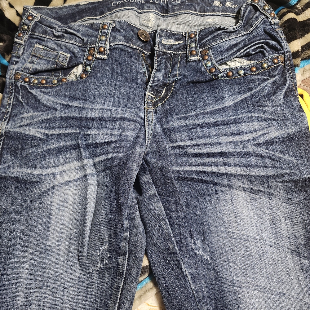 Cowgirl Tuff Women's Blue Boot Cut Jeans
